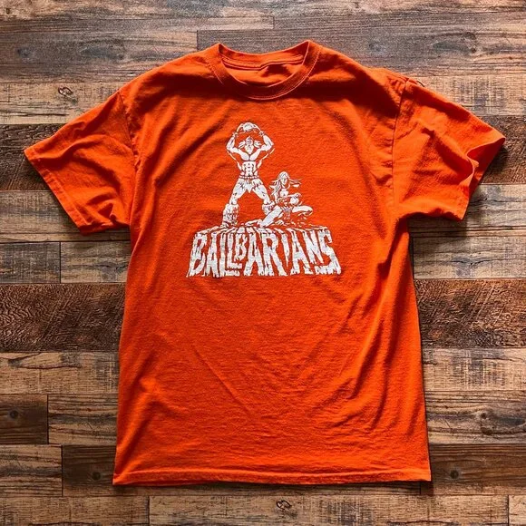 Ballbarians Basketball Jersey Shirt Loco #13 Streetwear Orange T-shirt Small - Picture 1 of 4